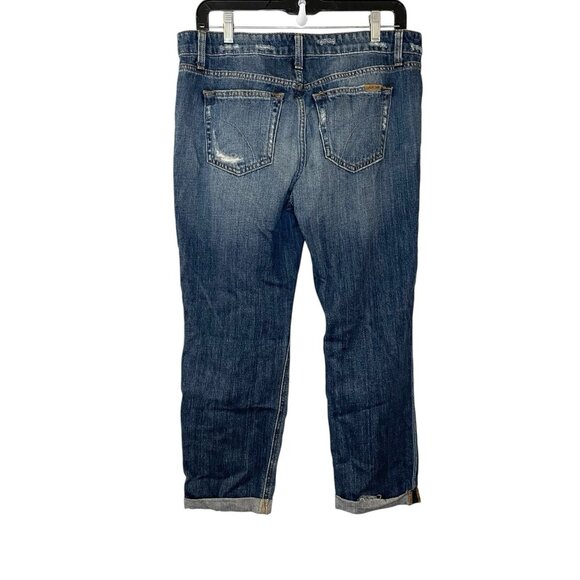Joe's Jeans Womens 29 Blue‎ The Billie Crop Boyfriend Slim Rika Japanese Denim - Picture 2 of 7